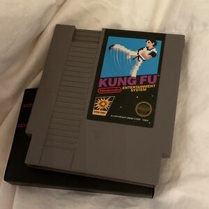 Nintendo Kung Fu Game Cartridge - Black and Gray